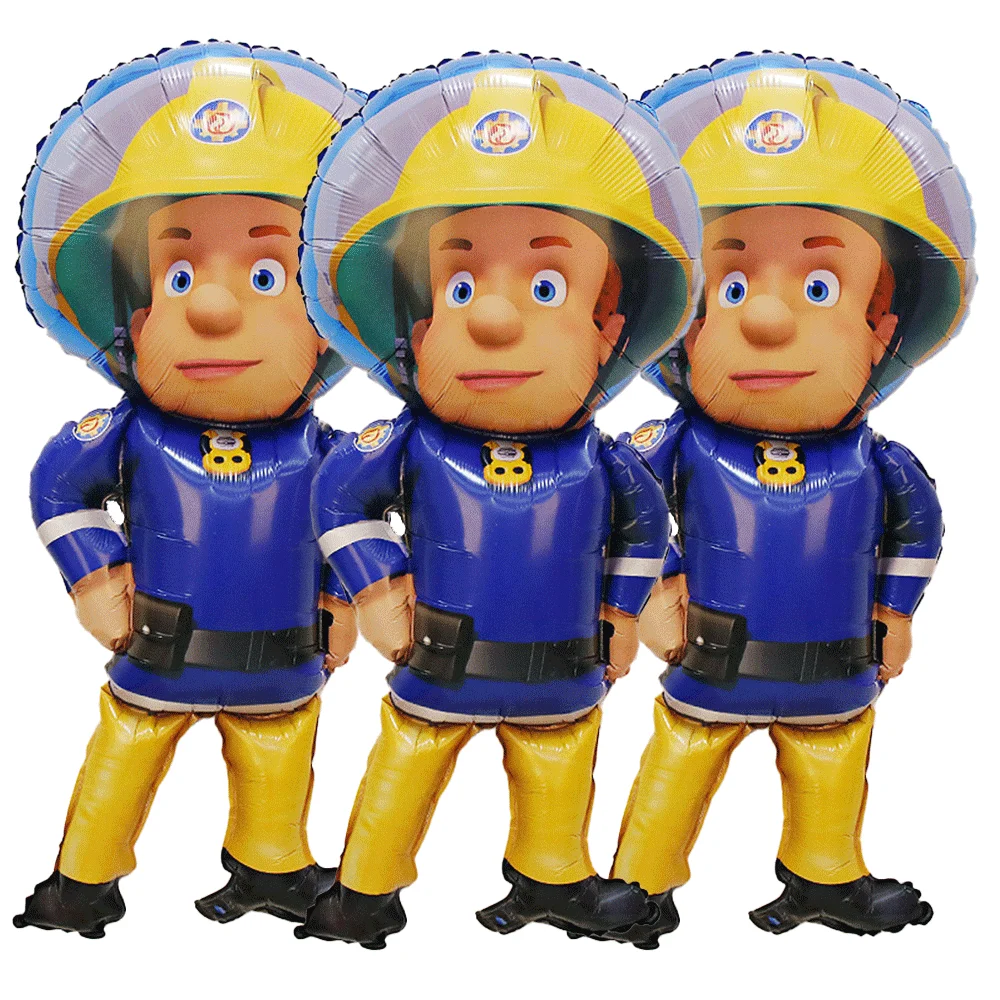 Feuerwehrmann Sam Luftballons Feuerwehrmann Party Tischdecke Geschirr Banner Kuchen Topper Kinder Feuerwehrauto Feuerwehrmann Sam Geburtstag Party Dekor