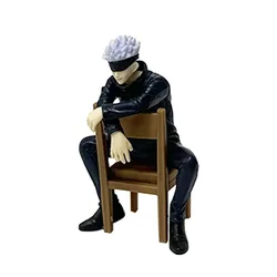 11CM Gojo Satoru Jujutsu Kaisen Resting Figure - Deluxe Sitting Edition with Stool Gift (Gojo Satoru)