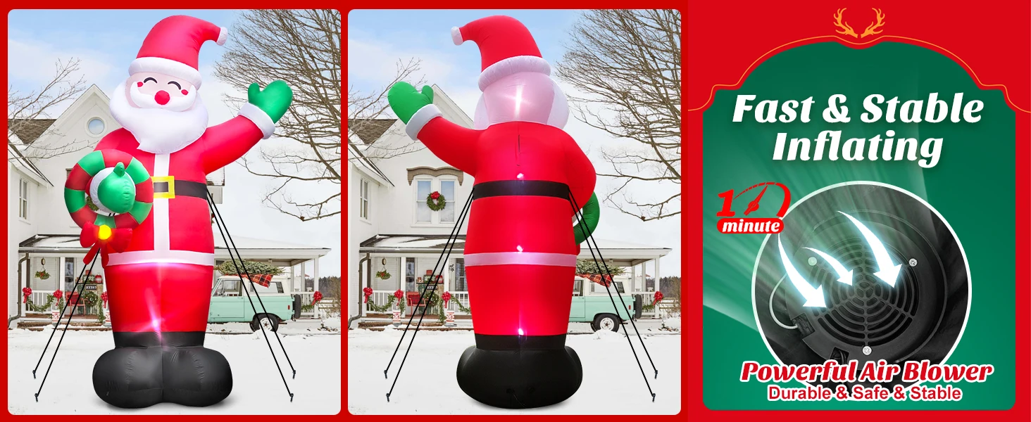inflatable santa claus outdoor
