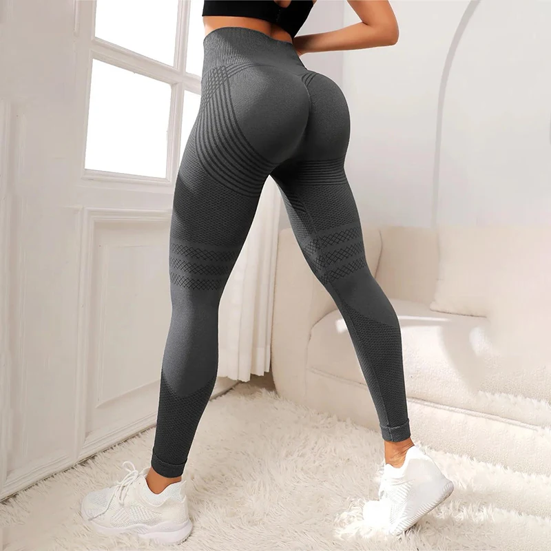 Women Fitness Leggings High Waist Seamless Leggings Sportswear Breathable Feamle Workout Legging 2