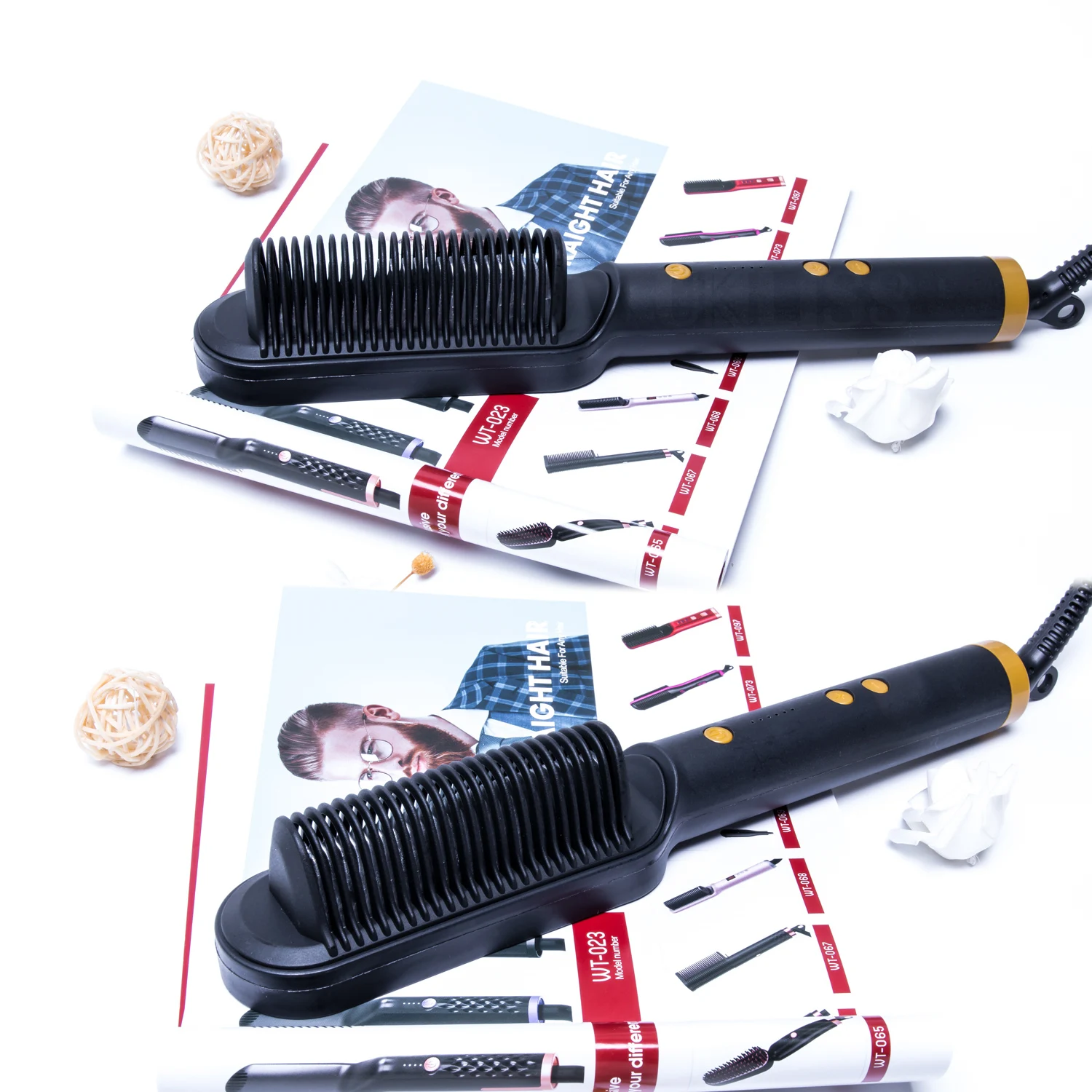 Hot Comb Set, Styling Tool, encrespador e