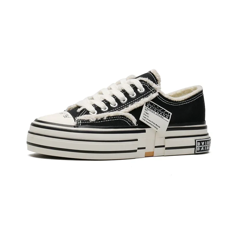 

Men Vulcanized Shoe Women Man Male Thick Soles Increased Low Top Couple Mens Shoes Canvas Shoe for Men Sneakers