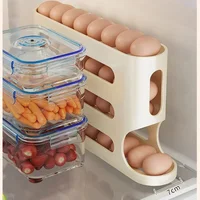 2-4-layer Slide Egg Storage Box Ladder Style Egg Box Storage Refrigerator Side Door Large Capacity Automatic Egg Rolling Machine 2