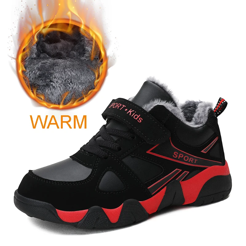 Fashion Boys Sport Shoes, Winter, Kids Running Sneakers, Children, Warm, Walking, Casual, Lightweight, Plush, Sneakers, Boots, Boy, sports shoes,kids sneakers,kids shoes,kids sports shoes