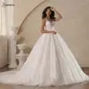 BEPEITHY Customized A-Line Champagne Wedding Dresses 2025 Spring V Neck Sleeveless Romantic Bride Ivory Bridal Gown Vestidos 5
