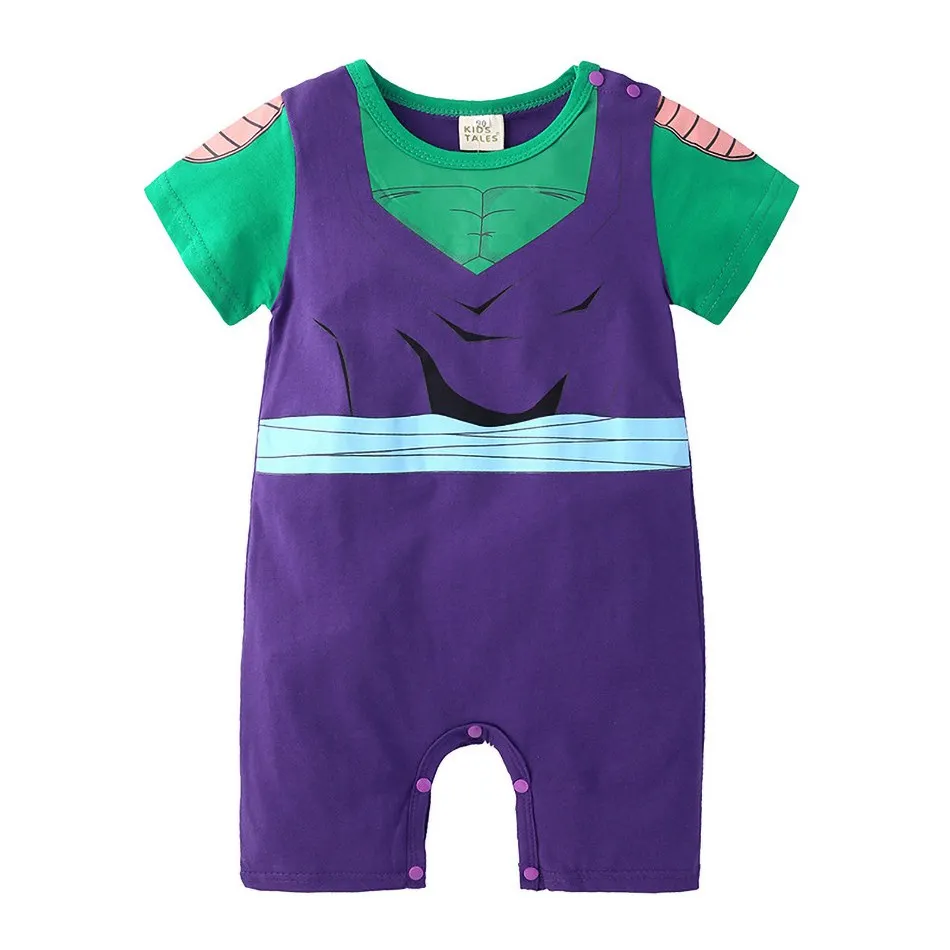 0-2 Years Old Children's Cartoon One-piece Baby Role Play Short-sleeved Romper Kids Cotton Clothes Baby Girl and Boy Clothes 4