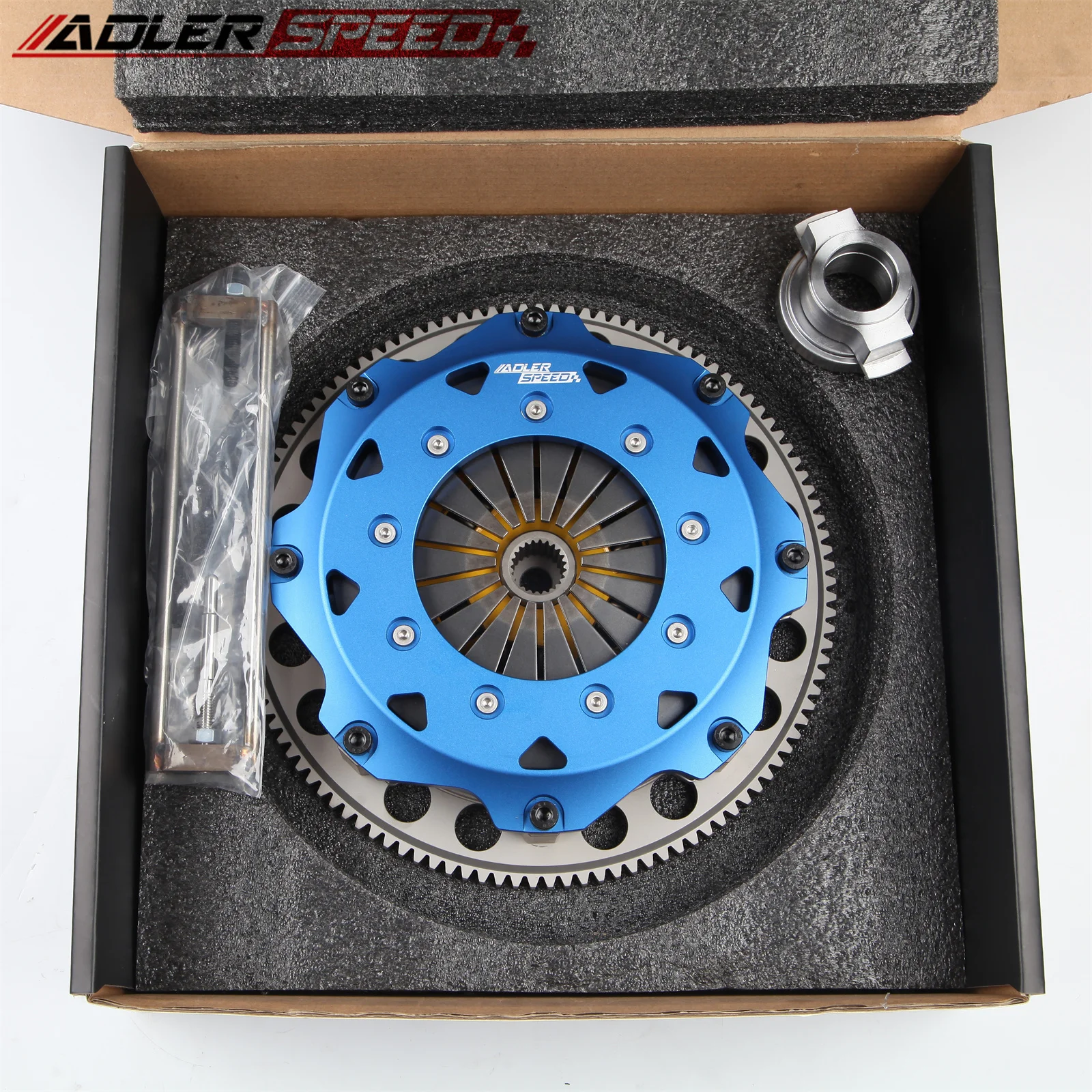 ADLERSPEED 8.5인치(215mm) 스프링형 트윈 디스크 클러치 키트 랜서 에보 4 5 6 7 8 9 호환