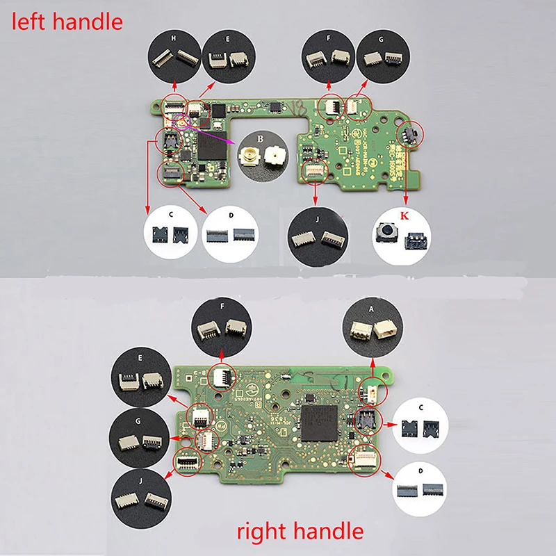 Conector de batería de riel deslizante para Joystick, Conector de Cable flexible Compatible Con pantalla de consola Ninten Switch Joy-Con, SL, SR, L, ZR, ZL, NFC