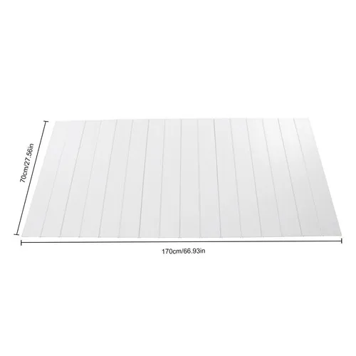 Faltbare Badewannenabdeckung mit Wärmespeicherung, Badewannenbrettregal, großer Stauraum und leicht zu reinigen, 66,93 x 27,56 Zoll, für Badezimmer – Detail 3