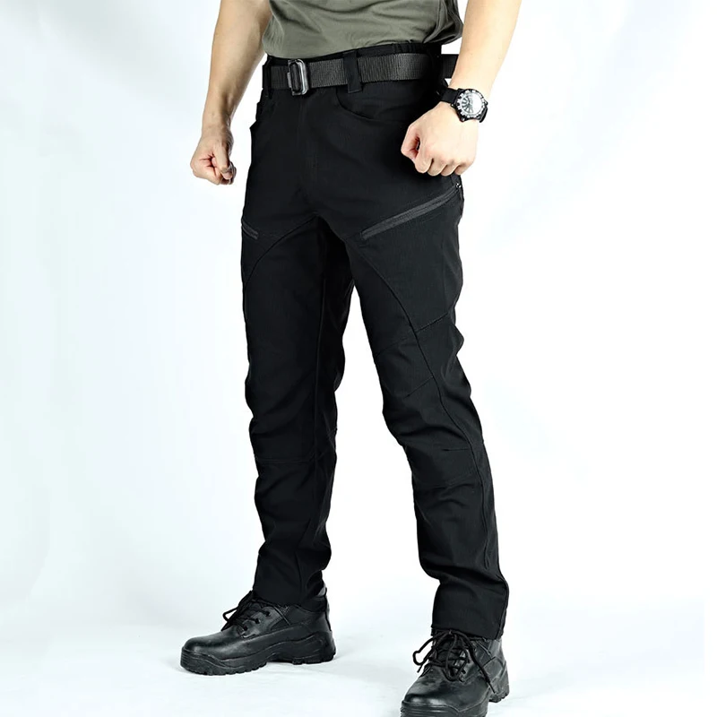 2023 Men's Military Tactical Pants Casual Man Cargo Pants Multi-Pocket Wear Resistance Male Trousers Outdoor Hiking Joggers