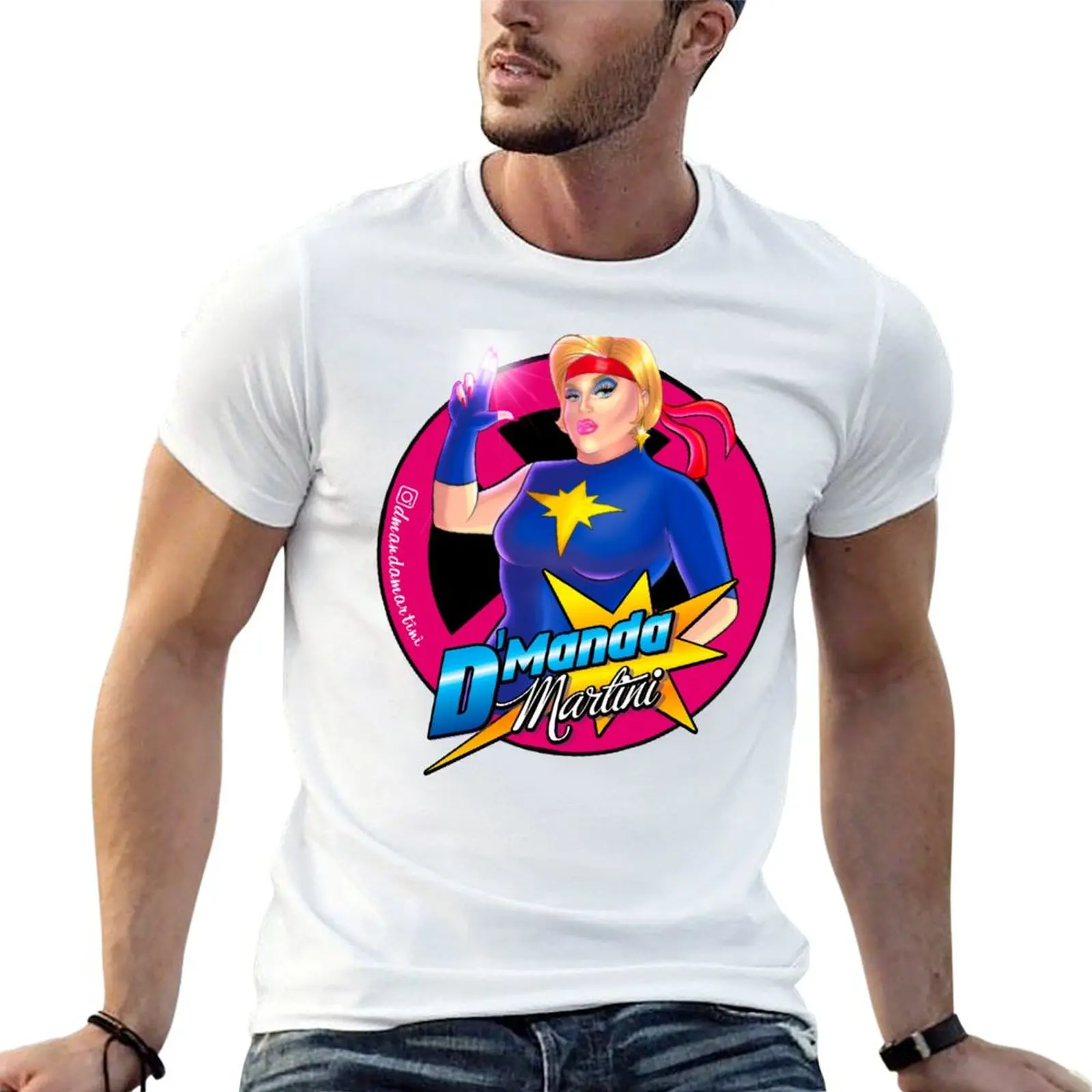 

Dazzling D'Manda T-shirt quick drying vintage oversized t shirts for men