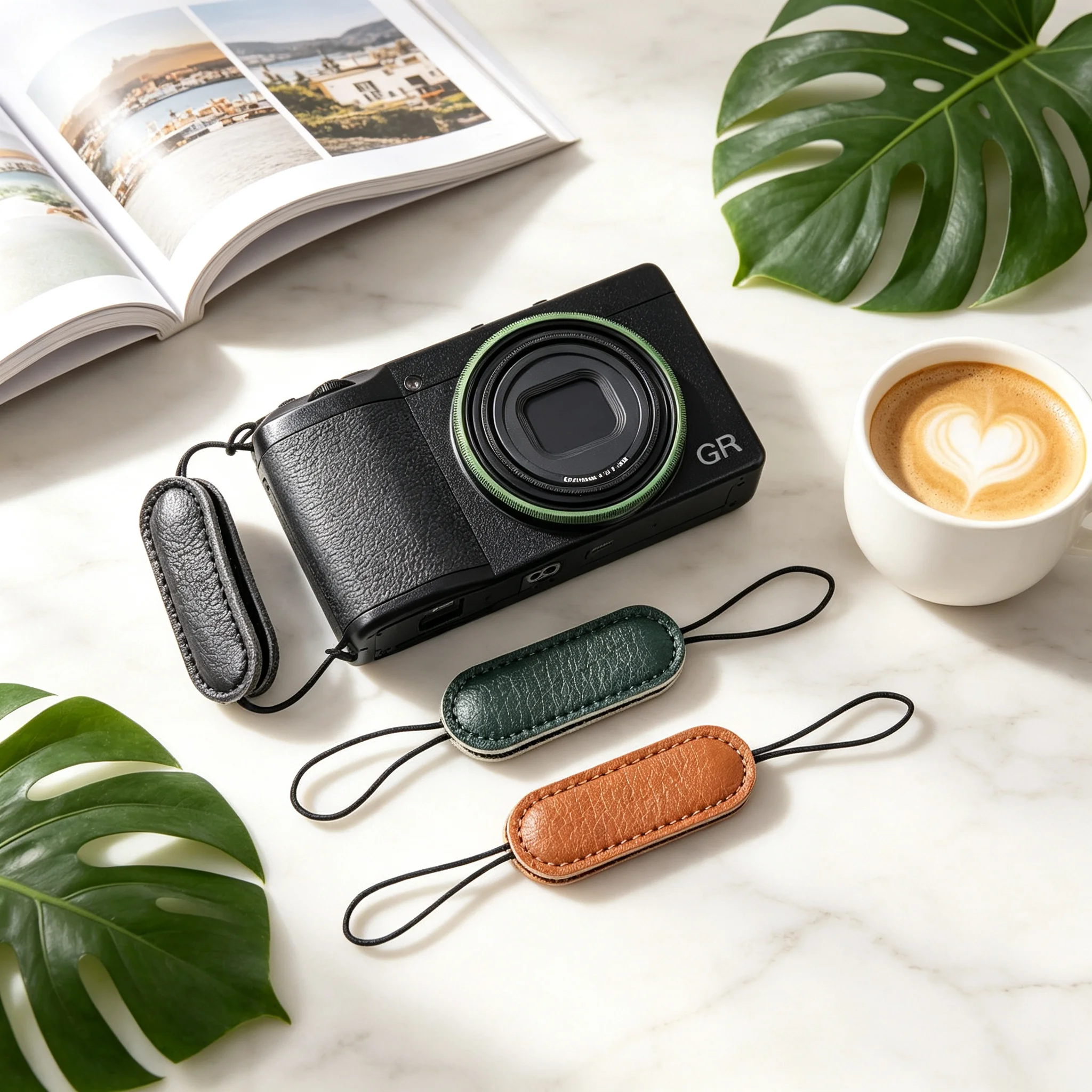 Ricoh GR3 GR3X GR4 GR2 카메라 핸드 그립 안티 드롭 끈 액세서리 용 가죽 핑거 루프 손목 스트랩