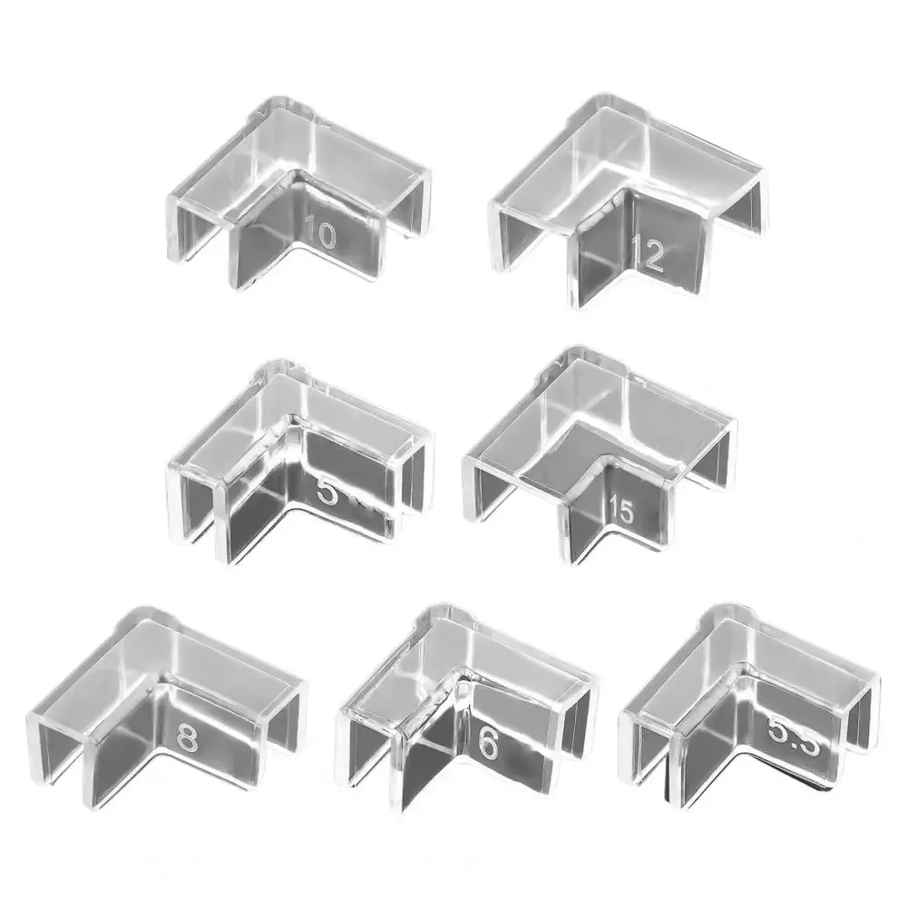 4pcs/set PVC Transparent Anti-collision Fish Tank Corner Protector Adhesive Free Protective Cover Aquarium Accessories for fish tank corner protector