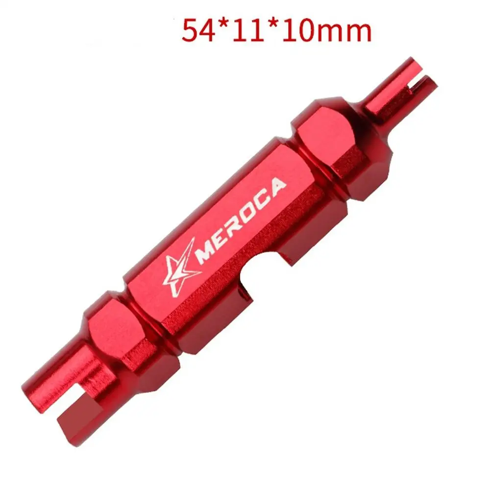 3 in 1 Schrader Valve Tool Aluminium Alloy Disassembly Valve Core Wrench Prismatic Shape Portable Air Nozzle Wrench