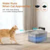 Wireless Cat Water Fountain Battery Operated Automatic Pet Water Fountain With Motion Sensor Dog Cat Water Dispenser Bowl 3