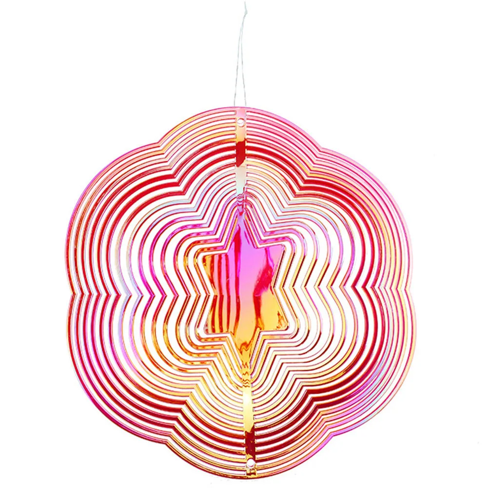 

Colorful Wind Spinners 3D Bird Repelling Wind Chimes Rotating For Garden Outdoor Indoor Outdoor Decor Decoration Decor