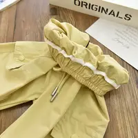 Vêtements de printemps à la mode pour enfants, jogging Cargo, pantalon élastique à la cheville, pantalon décontracté, léger, respirant, tenue d'été tendance 4