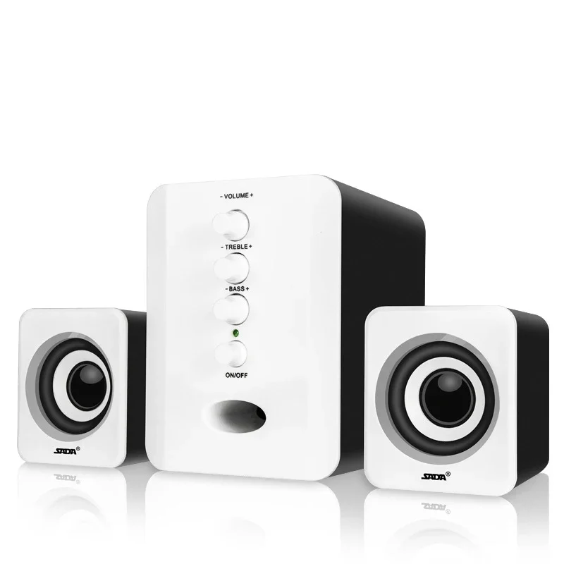 USB Subwoofer Speaker System Wired Computer Speakers for DJ Music Movies Gaming Multimedia Laptops Computer