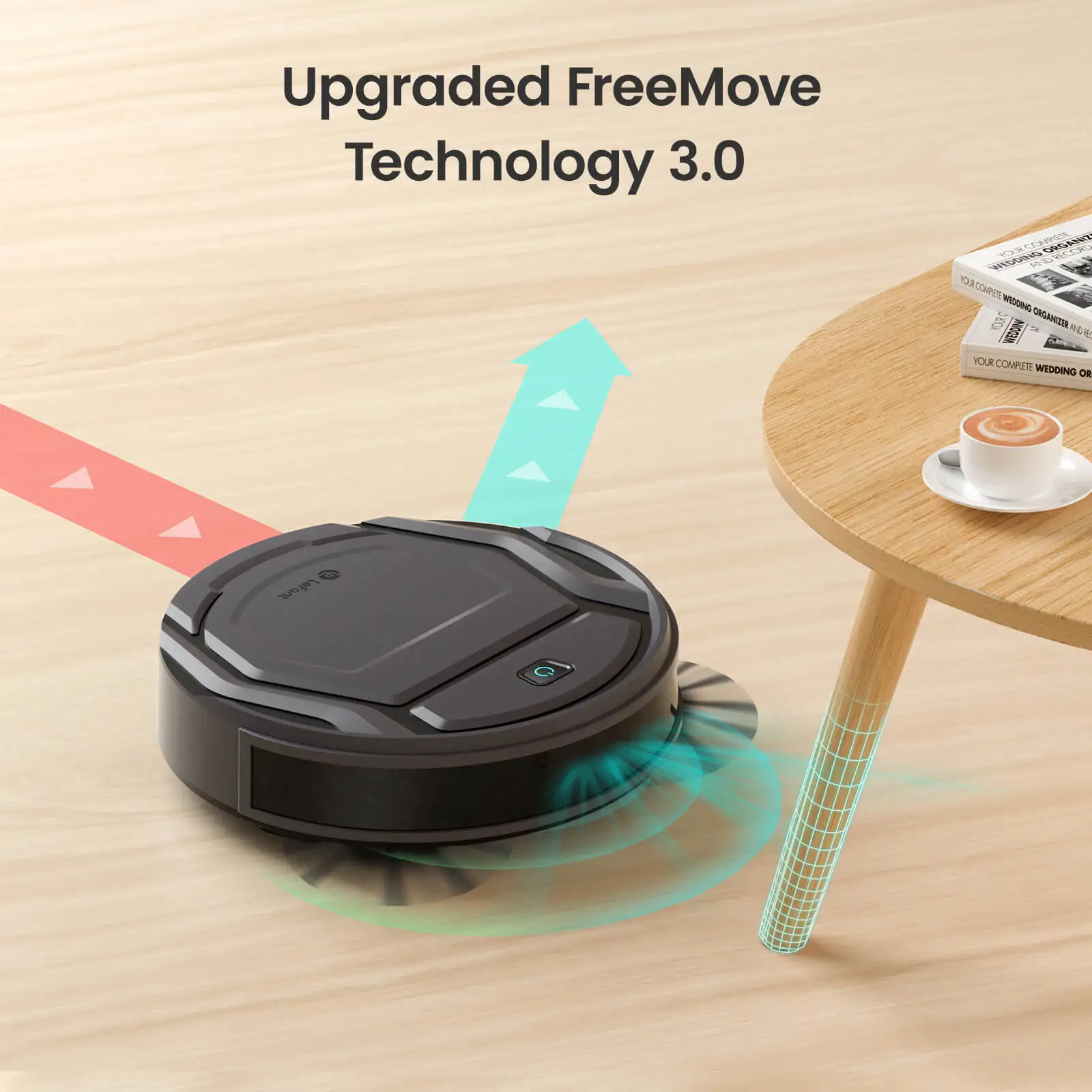 Lefant M210Pro Robot Vacuum Cleaner Suck and Sweep 2-in-1 Mini App/Google/Alexa Control 6 Cleaning Modes for Pet Hair Hard Floor 3