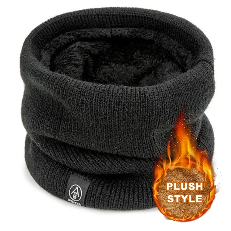 Neck Wrap Knitted Scarf Neck Gaiter Neck Tube Scarf Bandana Neck Cover Soft Knitted Neck Warmer Sport Scarf for Women Men