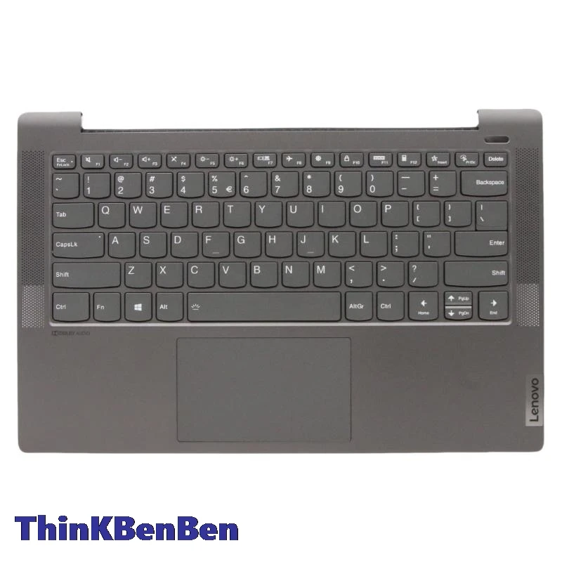 

US English Black Keyboard Upper Case Palmrest Shell Cover For Lenovo Ideapad 5 14 14IIL05 14ARE05 14ALC05 14ITL05 5CB0Y89105