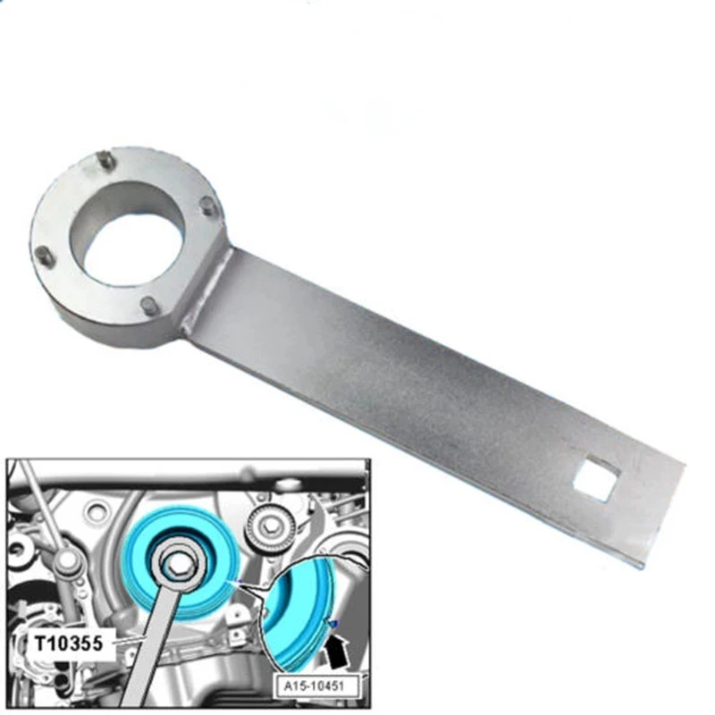 

T10355 Crankshaft Pulley Holding Wrench Locking Tool for V-W VAG SEAT SKO-DA 1.8 2.0 TSI/TFSI