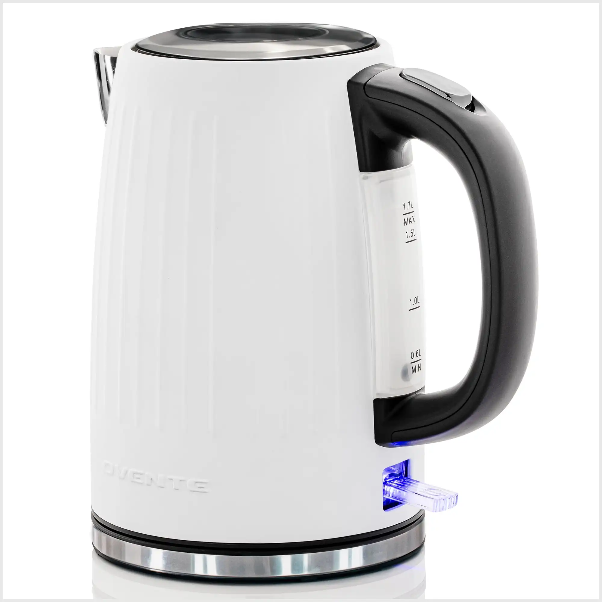 OVENTE 1.7L Black BPA-Free Electric Kettle, Fast Heating Water