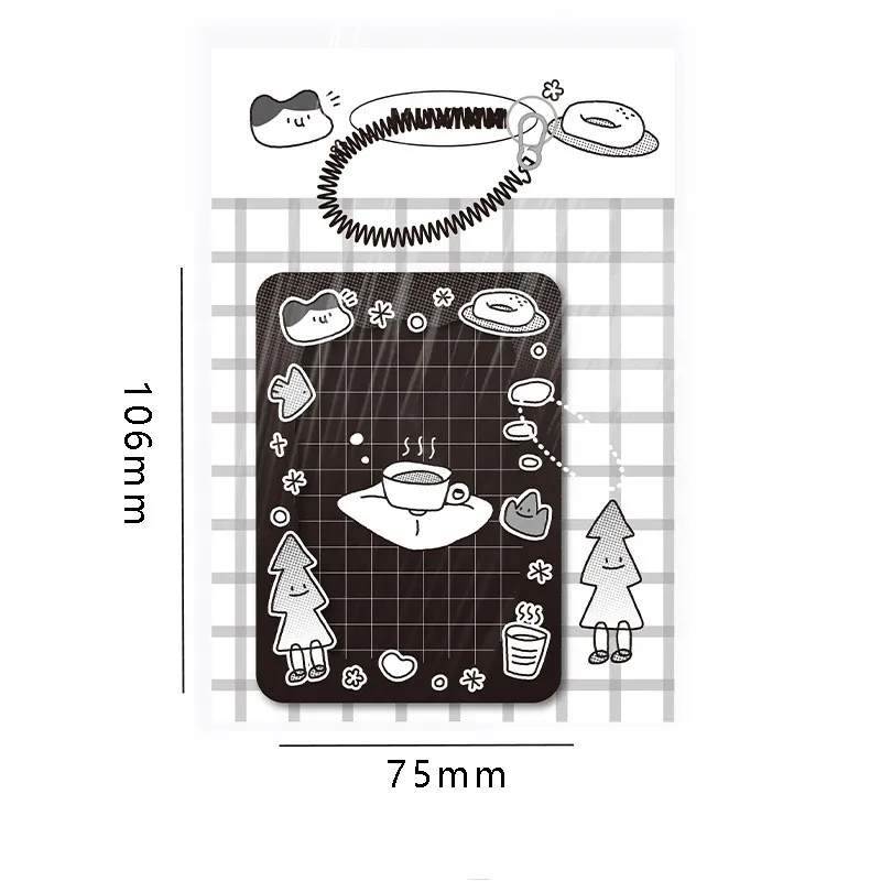 New Arrival Kawaii Black White Cute Animal Acrylic Card Sleeve 3 Inch Kpop Photocard Holder Credit Id Bank Card Photo Display 6