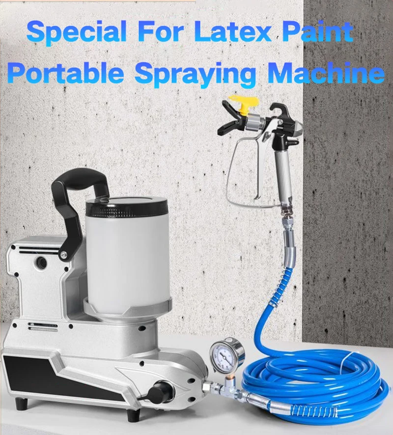 

1600W Airless Paint Sprayer Machine 2L small Portable Electric Spray Gun High Power Home Painting With Pressure Gauge