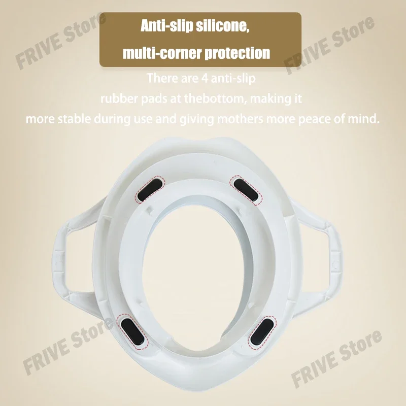 Baby Child Potty Toilet Trainer Seat Cartoon Soft Baby Toilet Seat Baby Toilet Training Toilet Chair Toilet Seat for Children 4