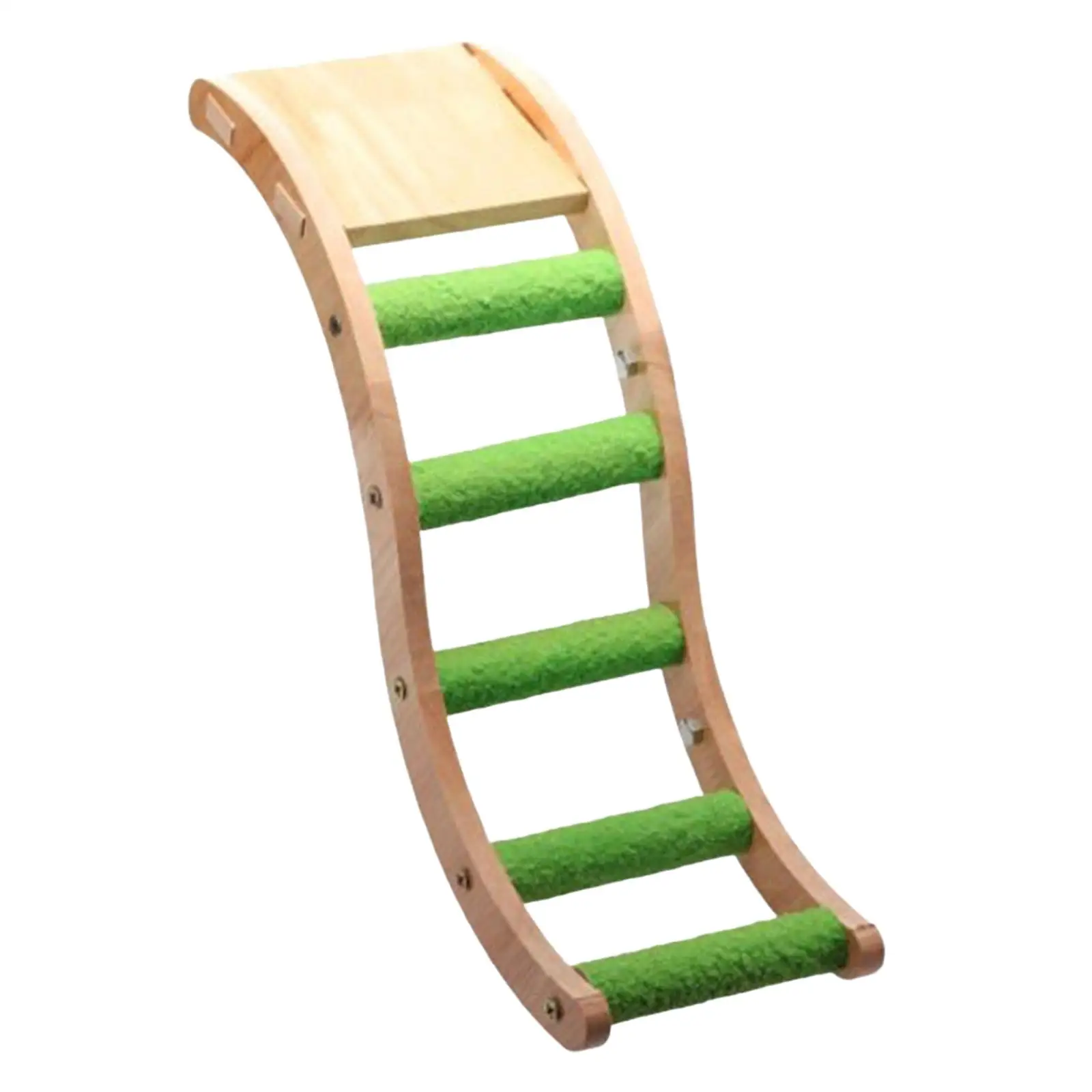 Bird Wooden Ladder Parrots Climbing Bridge Accessories for Grinding and Paws