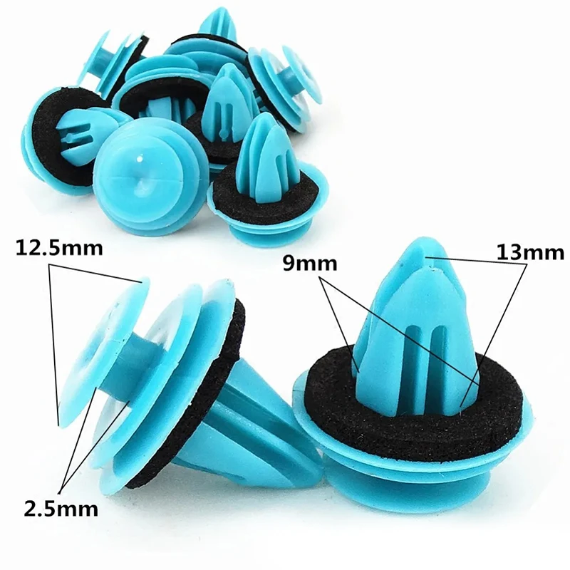 Car Door Panel Trim Clips 20-100Pcs Automobile Bumper Clip Fastener Rivet with Seal Ring For BMW Car Interior Accessories