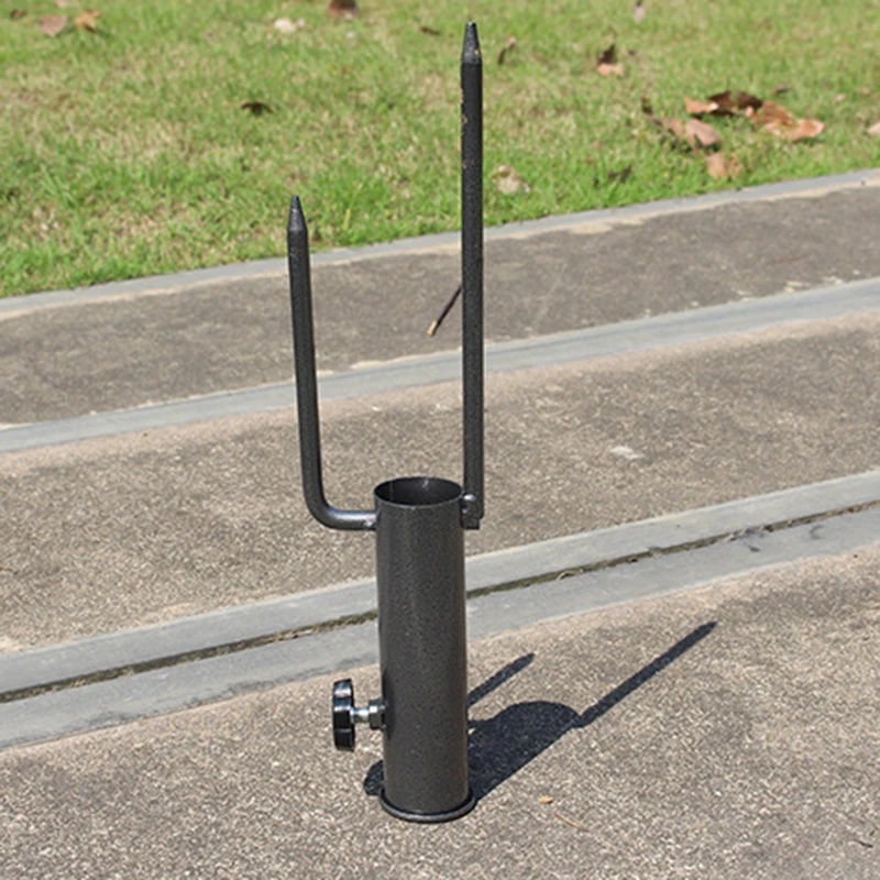 Umbrella Anchor Sand Metal Iron With Two Forks Very Suitable For Outdoor Lake And Sea Fishing Sunshade Accessories