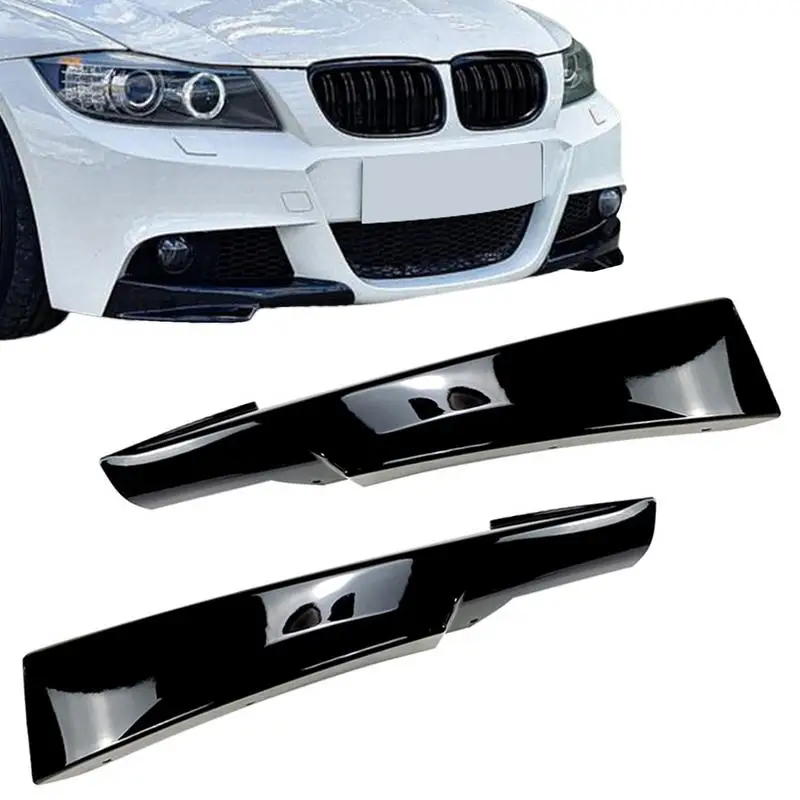 

2pcs Front Bumper Lip Splitter Spoiler Guards For 2009-2011BMW E90 Or E91 M-Tech 3 Series Front Shock Absorber Splitter Lip