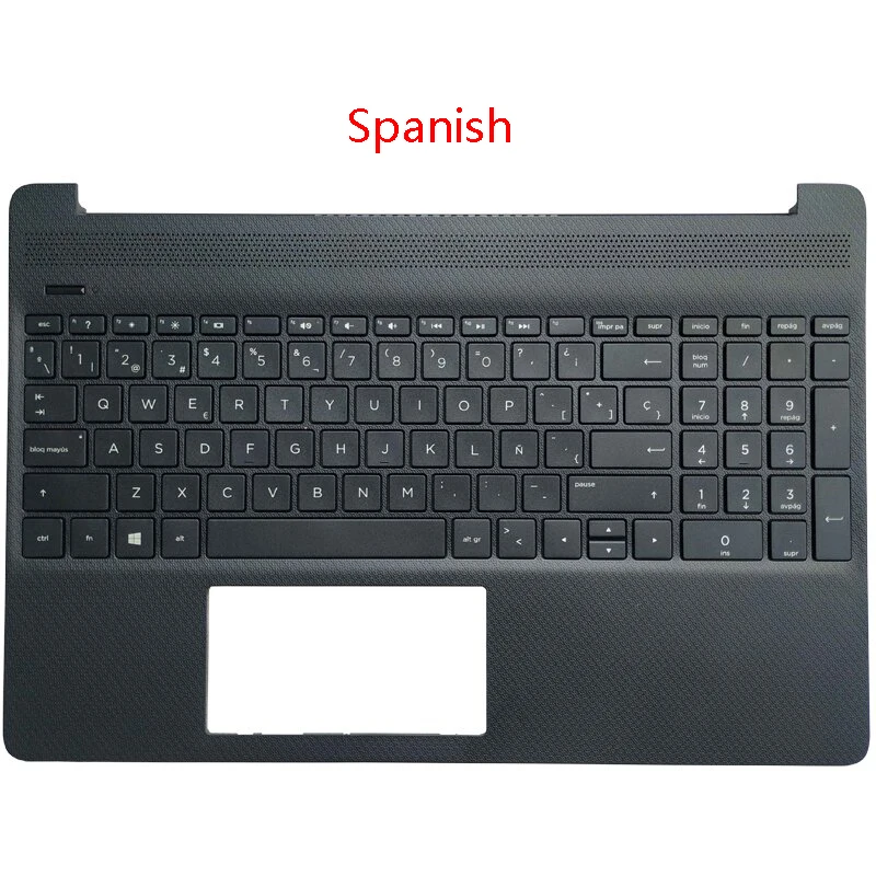 Capa de Teclado com Palmrest Upper Cover hp 15-dy 15t-dy 15-ef 15s-eq 15s-fq Tpn-q222 Russo Espanhol Eua Latim Reino Unido Itália Novo - Imagem 4