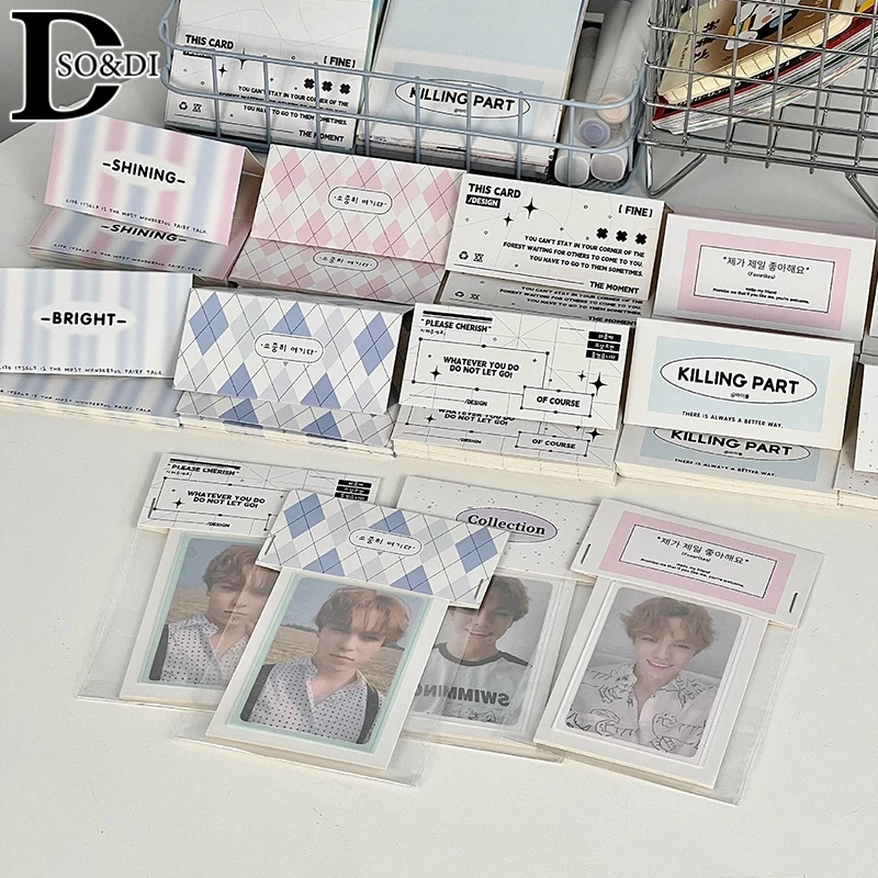 

10 шт., бумажные карточки для фотокарточек