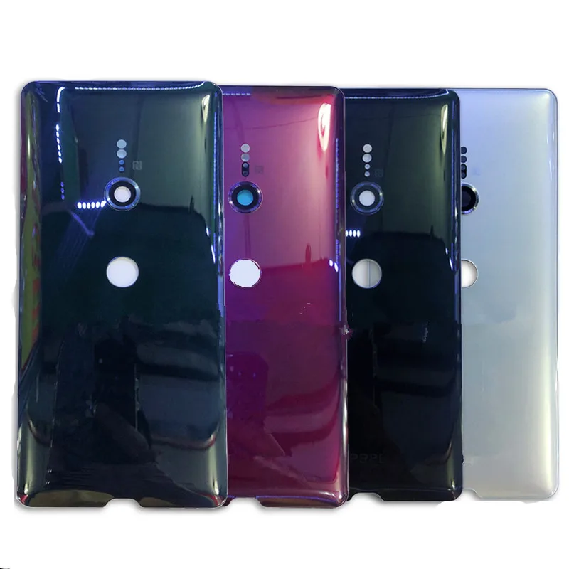 

Задняя крышка для Sony Xperia XZ3 H8416 H9436 H9493 ремонт крышки батарейного отсека телефона Замена заднего корпуса с логотипом объектива камеры