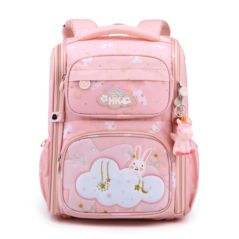 Girls Cute Rabbit Boys Cool Space Backpacks New Children Cartoon Fashion High-capacity Schoolbags for Grade 1-3-6 Students Hot