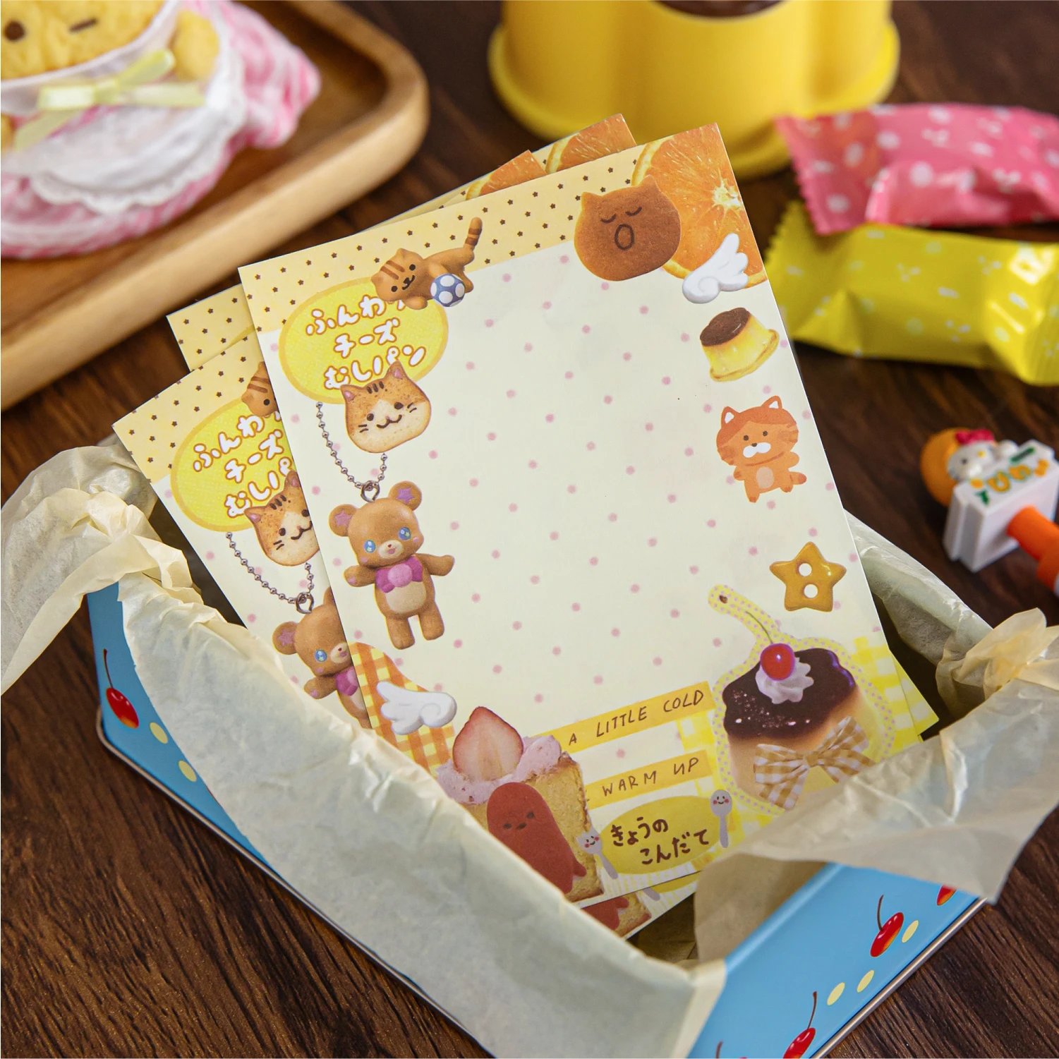 80pcs Kawaii Japanese Student Notebook Stationery School Office Supplies Planner Creative Handbook Decorative Paper - 2