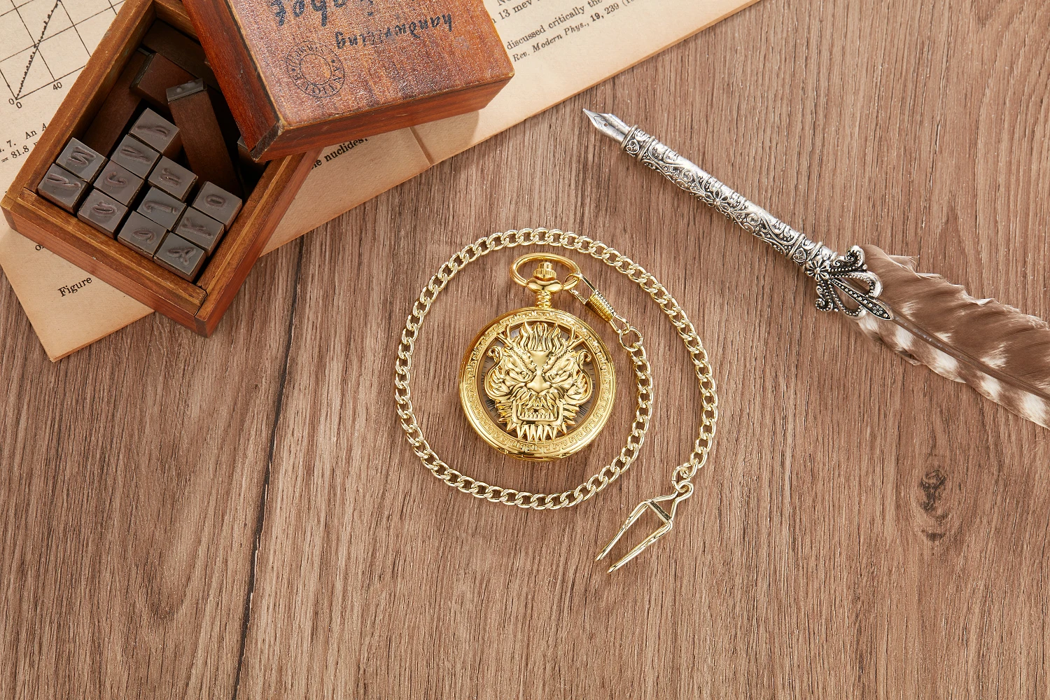Vintage Mechanical Pocket Watch Set Luxury Pendant Watches for Men Pendant Clock Necklace Chain Pouch Bag reloj de bolsillo