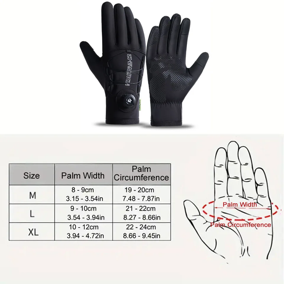 GTUBIKE Winter Men's Women Gloves Windproof Waterproof Touch Screen Warm Gloves Outdoor Sports Cycling Running Skiing Gloves 2