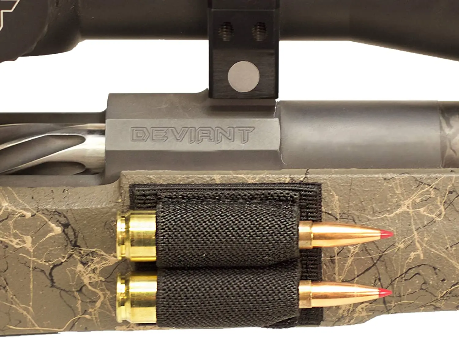 2-Round Shell Holder 2 Hole Airsoft Buttstock Ammo Pouch Molle Bullet Magazine Carrier Adhesive Patch Tactical