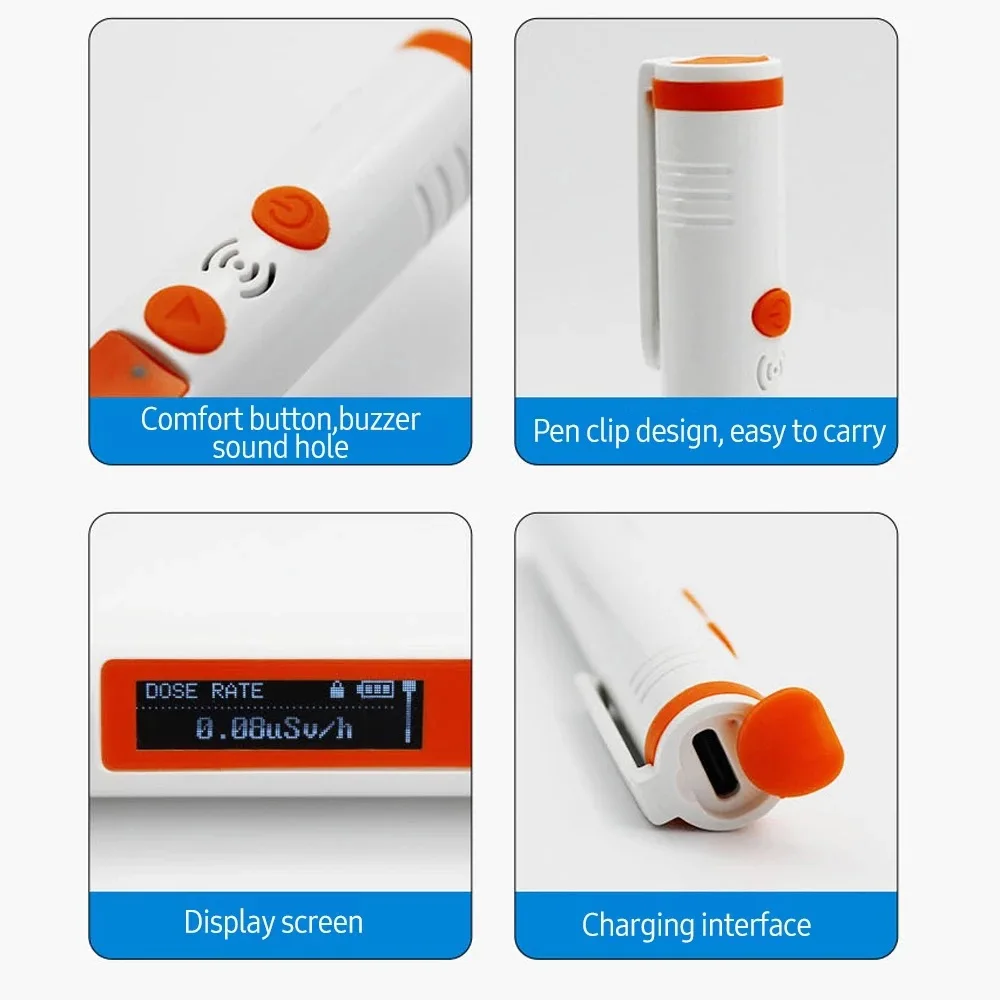 Radiation Detector HFS-P3 Pocket Pen Type x y &beta; ray Dose Alarm Geiger Counter Dosimeter