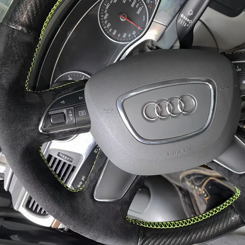 for Audi A6 S6 C7 A7 S7 4G8 2012-2018 Steering Wheel Decoration Cover Trim Stick