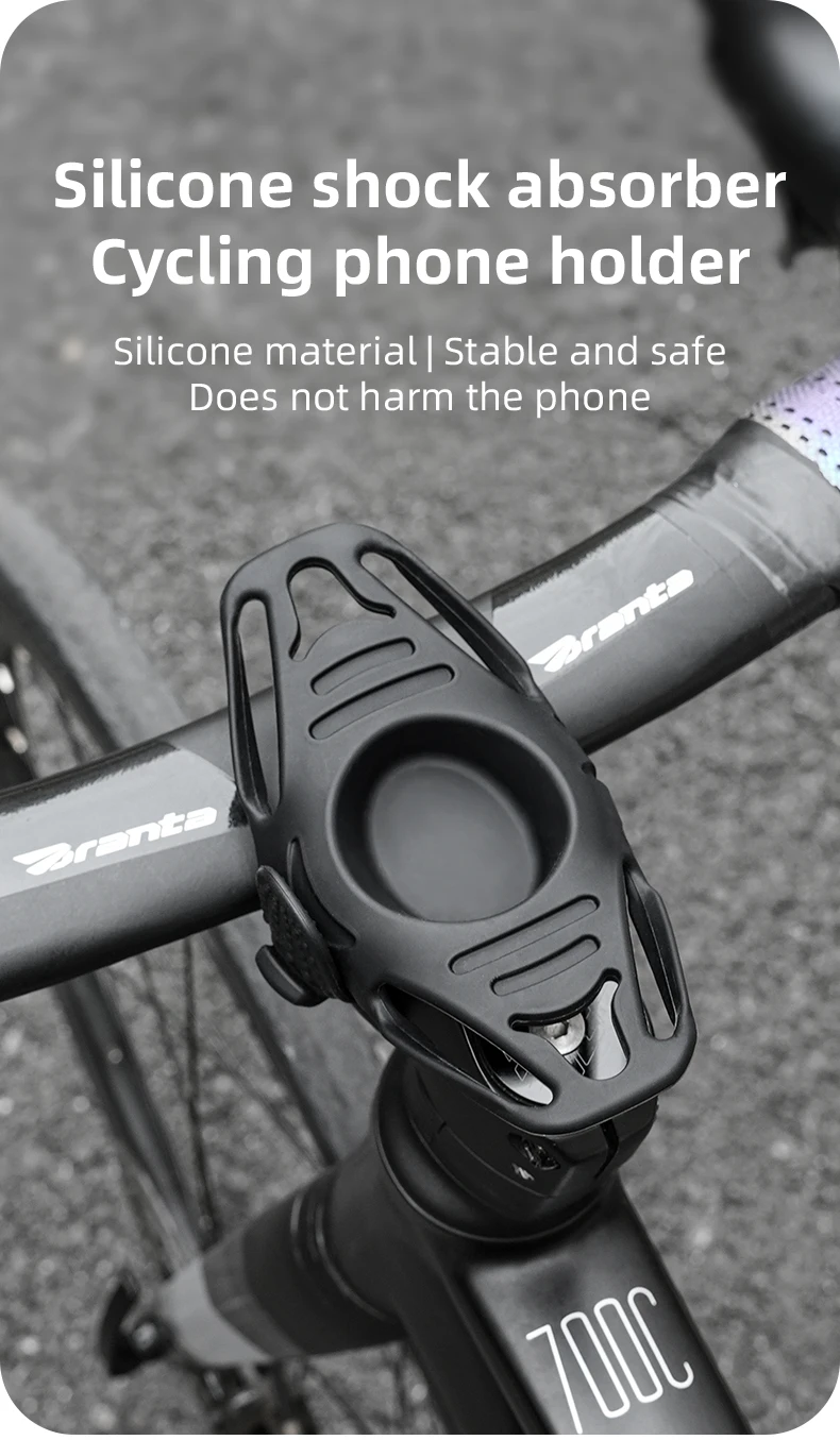 Universal Silikon Fahrrad Telefon Halter Fahrrad Motorrad Telefon Halterung Lenker Handy Klemme – Detail 1