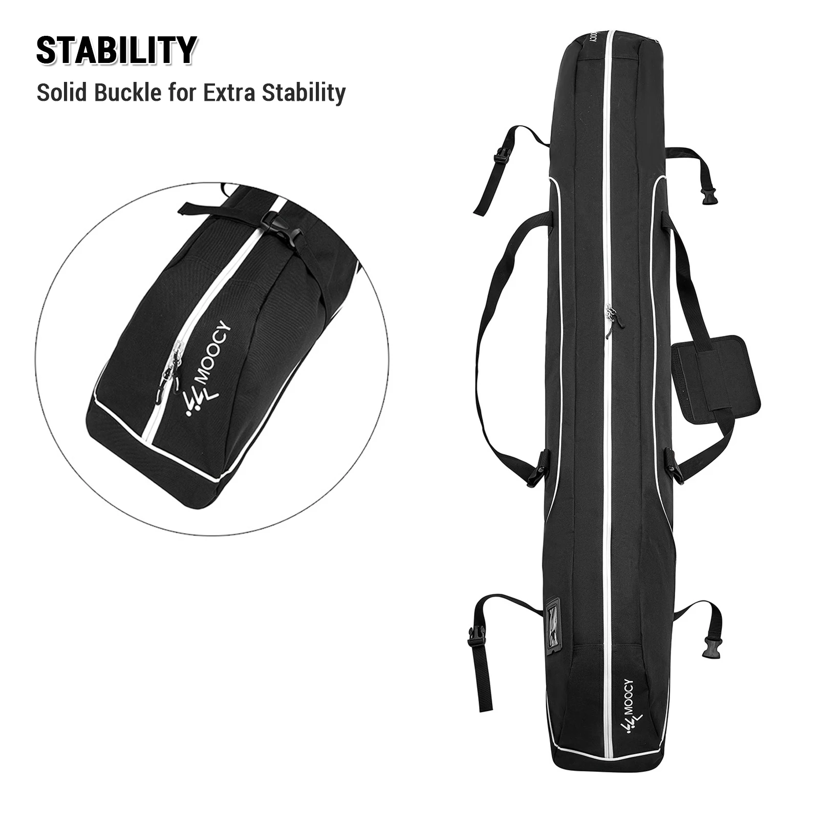 Travel Snowboard Bag Waterproof Ski Bag Ski Equipment Storage Bag 172cm / 192cm 5