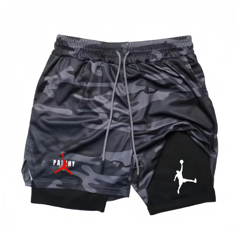 Sports Shorts Jujutsu Kaisen Anime Graphic 2 in 1 Compression Shorts For Men