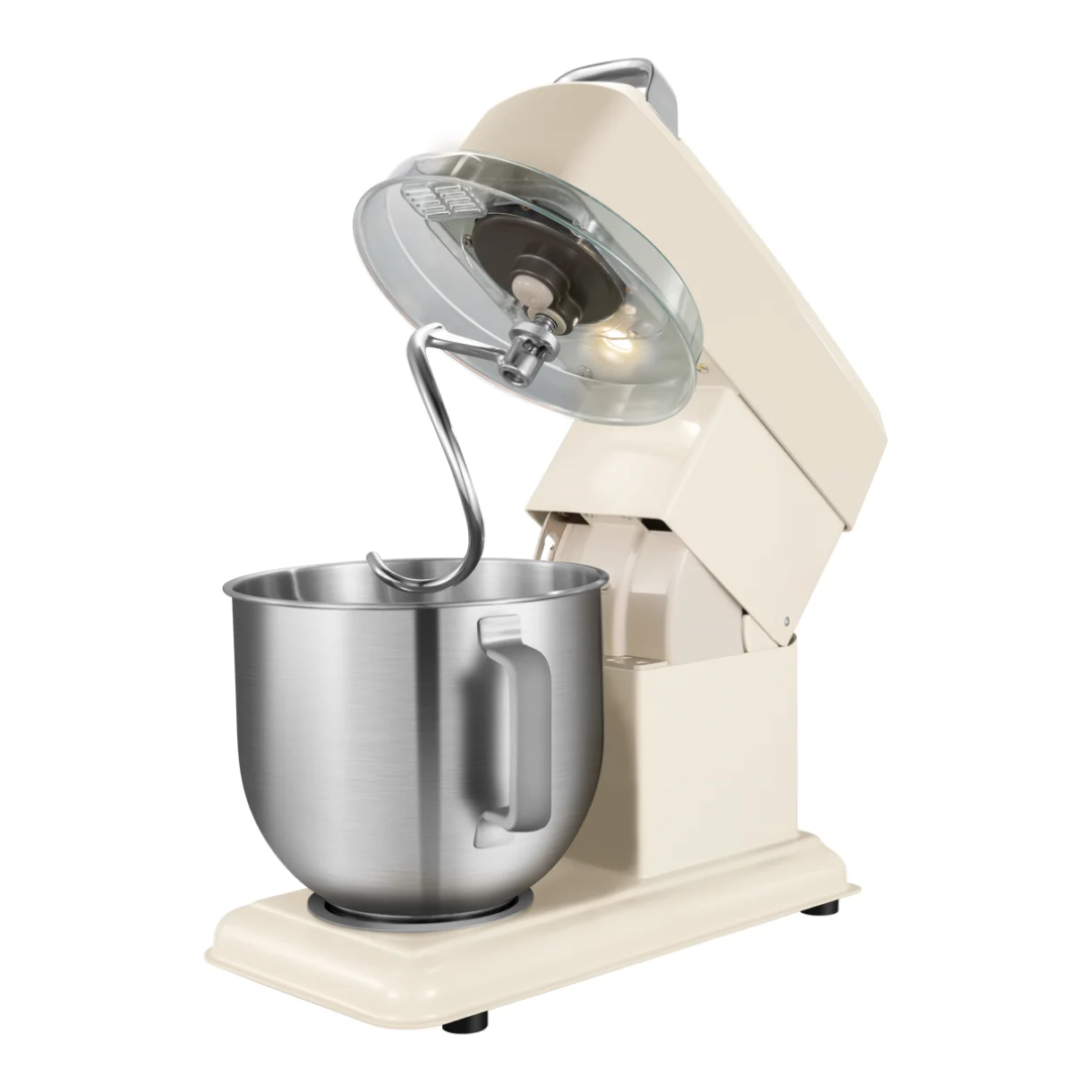 Chef Stand Mixer for Baking-Powerful and Stylish Kitchen Machine, with K-beater, Dough Hook, Whisk and 7L, 300w, Silver