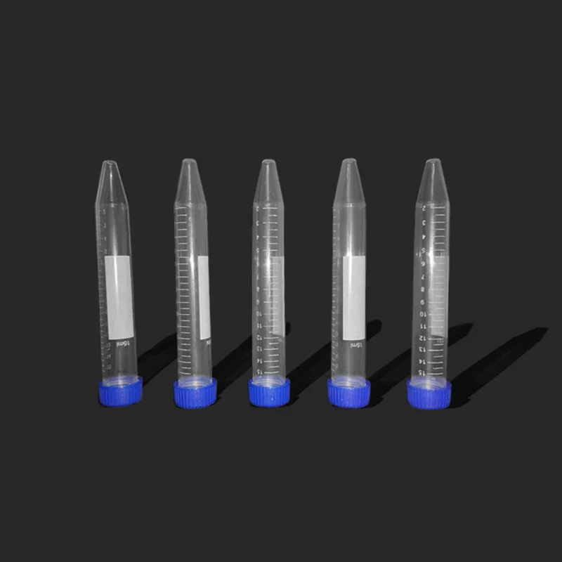 Scientific Conical Centrifuge Tubes 15ML 100PCS Plastic Test Tube Screw Caps 15ML Sterile Test Tubes Lids