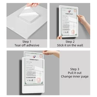 A4 21*29.7cm acrylic of Clear Wall Mount Document Photo Frames Advertising Poster Paper Holder Board 2